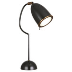 Director Table Lamp - Deep Patina Bronze / Frosted