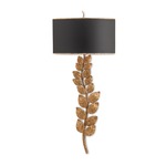 Birdwood Wall Light - Gold Leaf / Black
