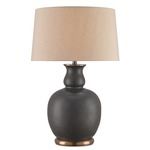 Ultimo Table Lamp - Black / Beige Poplin