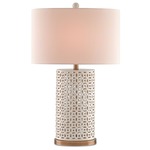 Bellemeade Table Lamp - Antique Brass / Honey Beige