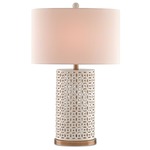 Bellemeade Table Lamp - Antique Brass / Honey Beige