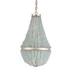 Platea Chandelier - Silver Leaf Seaglass