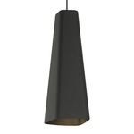 Rhonan Freejack Pendant - Satin Nickel / Textured Black / Black