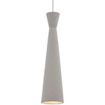 Windsor Freejack Pendant - Satin Nickel / Concrete