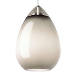 Alina Grande Pendant - Satin Nickel / Smoke