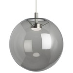 Palona LED Pendant - Satin Nickel / Smoke