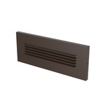 Louver Outdoor Horizontal LED Brick Light - Antique Bronze