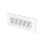 Louver Outdoor Horizontal LED Brick Light - White