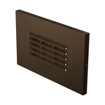 Louver Outdoor LED Turtle Step Light - Bronze