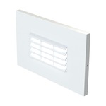 Louver Outdoor LED Turtle Step Light - White