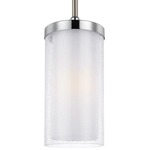 Jonah Mini Pendant - Satin Nickel / Clear