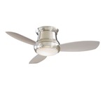 Concept II Ceiling Fan with Light - Brushed Nickel / Silver / White