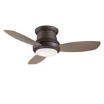 Concept II Hugger Ceiling Fan with Light - Oil Rubbed Bronze / Taupe / White