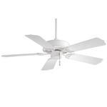 Sundance Outdoor Ceiling Fan - White / White