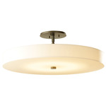 Disq Ceiling Light Fixture - Dark Smoke / Spun Frost