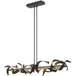 Folio Large Linear Pendant - Black