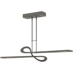 Switchback LED Pendant - Natural Iron