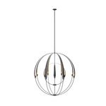 Double Cirque Chandelier - Black