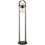 Erlenmeyer Floor Lamp - Dark Smoke / Clear