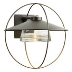 Halo Outdoor Wall Sconce - Coastal Dark Smoke / Clear