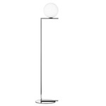 IC Floor Lamp - Chrome / Opal