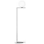 IC Floor Lamp - Chrome / Opal