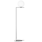 IC Floor Lamp - Chrome / Opal