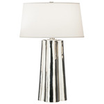 Wavy Table Lamp - Silver Mercury / Mont Blanc Parchment