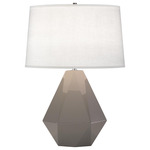 Delta Table Lamp - Smoky Taupe / Oyster Linen