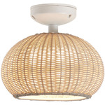 Garota Outdoor Ceiling Light - Natural White / Ivory White