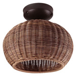 Garota Outdoor Ceiling Light - Graphite Brown / Brown