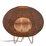 Garota Small Outdoor Floor Lamp - Stainless Steel / Brown