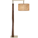 Altus Floor Lamp - Brushed Brass / Walnut / Burlap