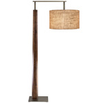 Altus Floor Lamp - Oiled Bronze / Oiled Walnut / Burlap