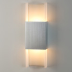 Ansa Wall Sconce - Brushed Aluminum / Frosted