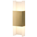 Ansa Wall Sconce - Brushed Brass / Frosted