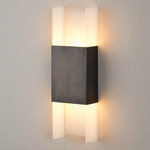 Ansa Wall Sconce - Oiled Bronze / Frosted