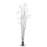 Big Bubbles Floor Lamp - Stainless Steel / Transparent