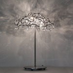 Tiara Table Lamp - Stainless Steel / Transparent