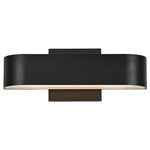 Montreal Outdoor Wall Sconce - Black / Frosted