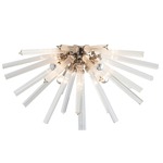 Hanley Ceiling Light Fixture - Polished Nickel / Clear