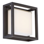 Framed Outdoor Wall Light - Bronze / White