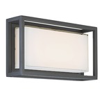 Framed Outdoor Wall Light - Bronze / White