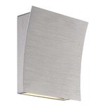 Slide Wall Sconce - Brushed Aluminum / White Glass