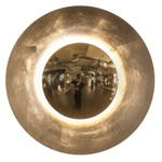 Blaze Wall/Ceiling Light - Gold Leaf / White Glass