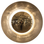 Blaze Wall/Ceiling Light - Gold Leaf / White Glass