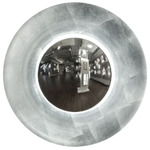 Blaze Wall/Ceiling Light - Silver Leaf / White Glass