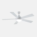 Celano V2 Ceiling Fan with Light - Matte White / Matte White