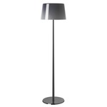 Lumiere XXL Floor Lamp - Black Chrome / Grey