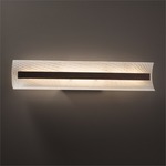 Contour 29 inch Bathroom Vanity Light - Dark Bronze / Weave